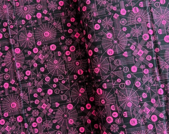 Across the Universe- Web Attack in Neon Pink | Cotton and Steel | Half Yard | Shop Closing- 30% OFF EVERYTHING- 1 Yard Minimum