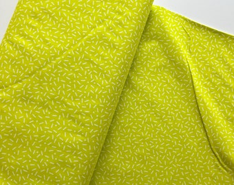 Cotton and Steel- Snap to Grid | Little Pill Dot Citron Fabric | Half Yard | Shop Closing Sale 30% OFF EVERYTHING- 1 Yard Minimum