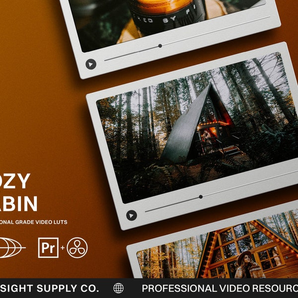 Cozy Cabin - Video LUTs for Adobe Premier and DaVinci Resolve