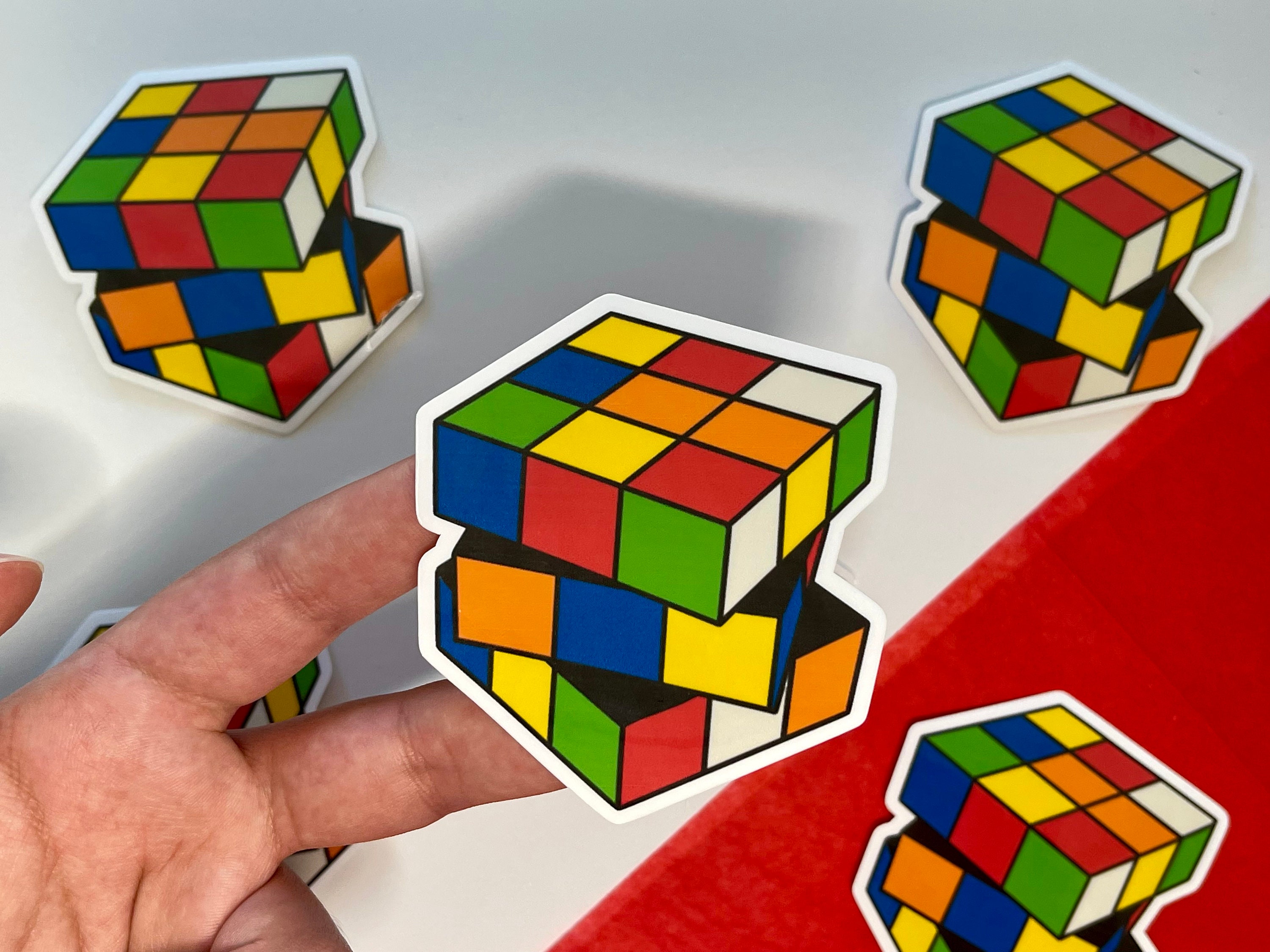 Rubik's Cube Sticker vinyl matte or glossy 2 Etsy