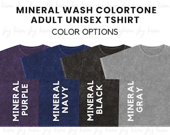 mineral wash color chart, colortone color chart, mineral wash mockup, black mineral wash mockup, vintage shirt color chart, gildan mockup