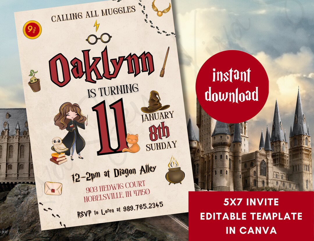 Practical Magic Invites Wizard Birthday Party Invite, Magic Invitation, Witches Party Evite ...
