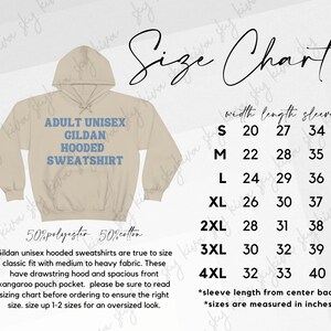 gildan hoodie size chart, gildan sweatshirt sizing guide, gildan size guide, gildan mockup, hoodie size chart, gildan hoodie mockup chart