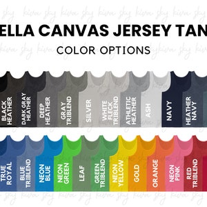 Carta de colores Bella Canvas 3480, maqueta de color de camiseta sin mangas Bella Canvas, maqueta de carta de colores, maqueta de camiseta sin mangas Bella Canvas, carta de colores BC 3480
