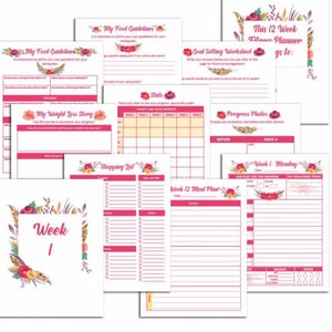 12 Week Fitness Planner plus Bonus Materials