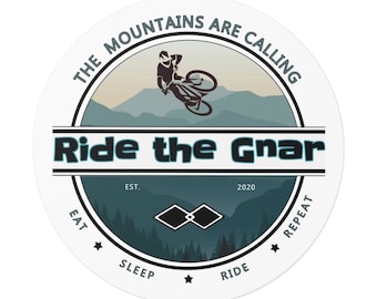 Mountain Bike Sticker | Mountain Bike Gift | Mountain Bike Decal | Shred Sticker | Cyclist Gift | Biker Accessory | Cycling Gift | MTB
