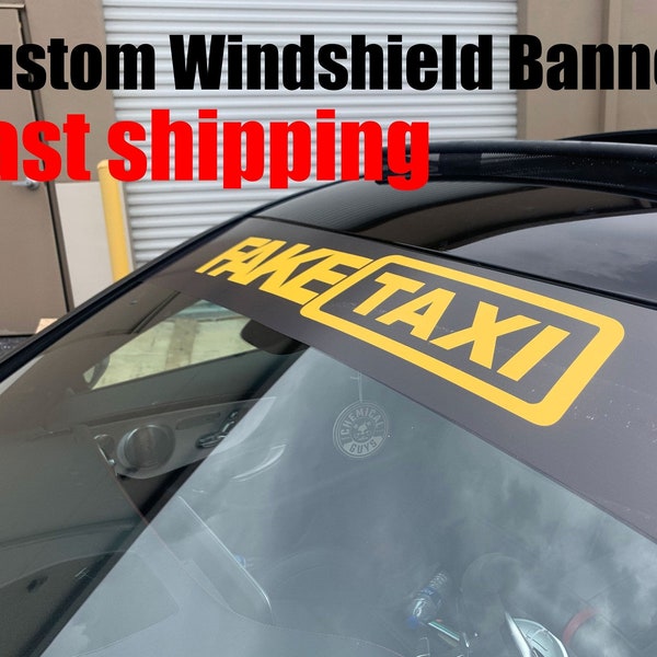 Custom Windshield Banner // Your Logo or text