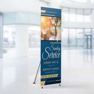 Custom X-Stand Banners - with STAND and PRINT - Fast shipping - Made in USA