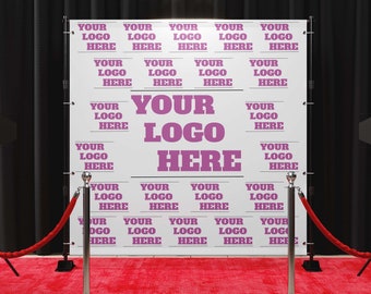 Banner in vinile personalizzato Step and Repeat: stampa del logo, sfondo per eventi