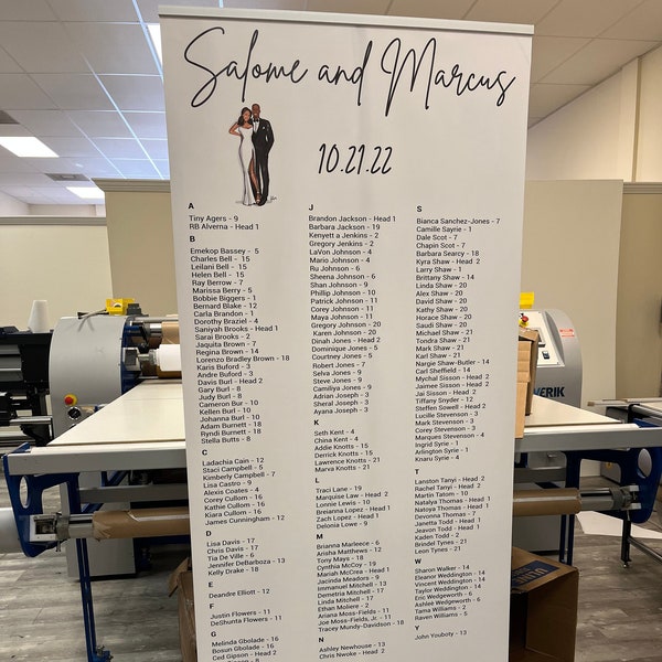 Seating Chart Stand Etsy