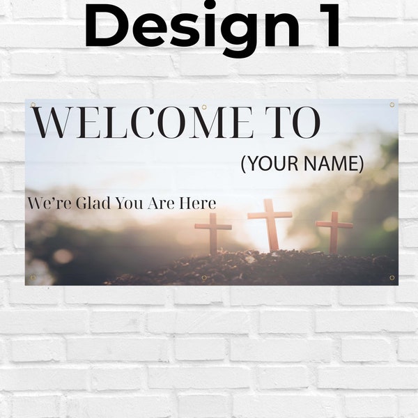 Custom CHURCH Banner | Full Color Backdrop  | Church Backdrop | Welcome Sign | Church banner | Customize your own banner