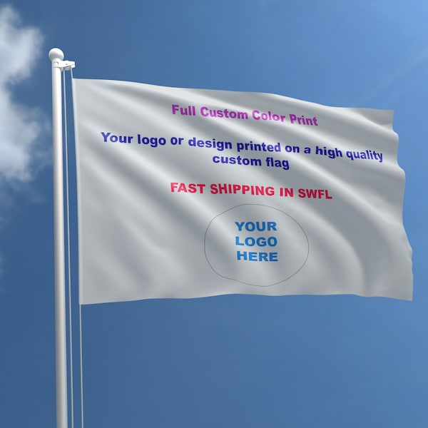 Custom Flag 3x5 Double Sided Etsy