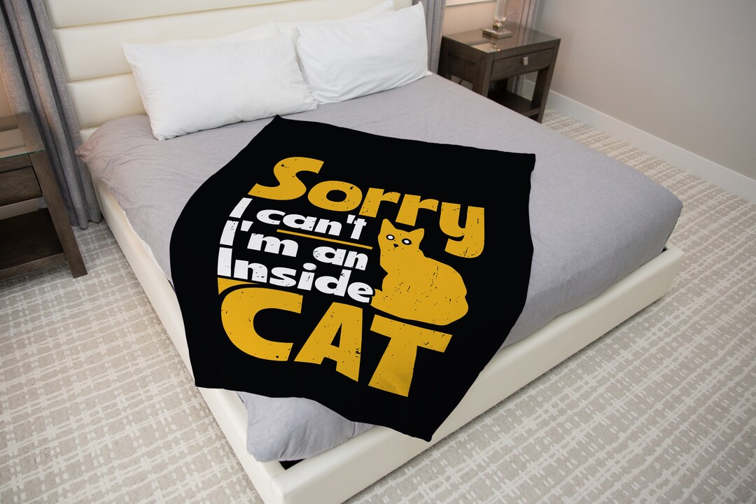 Cat Lovers Blanket Cats Print Blanket Cat Throw Blanket Etsy