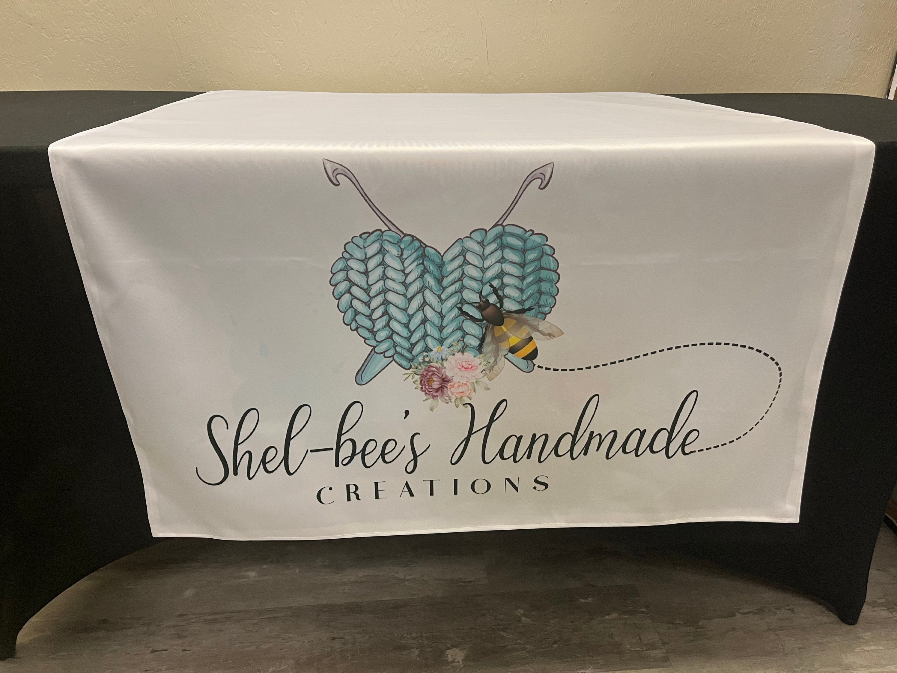 Individueller Tischläufer, Vollfarbdruck mit IHREM Logo und Text, 1-2 Tage Versand, Werbewerbung, Tischtuch