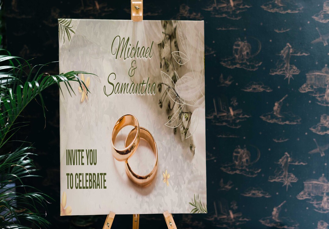 Custom Wedding Sign Wedding Welcome Sign Welcome Wedding - Etsy