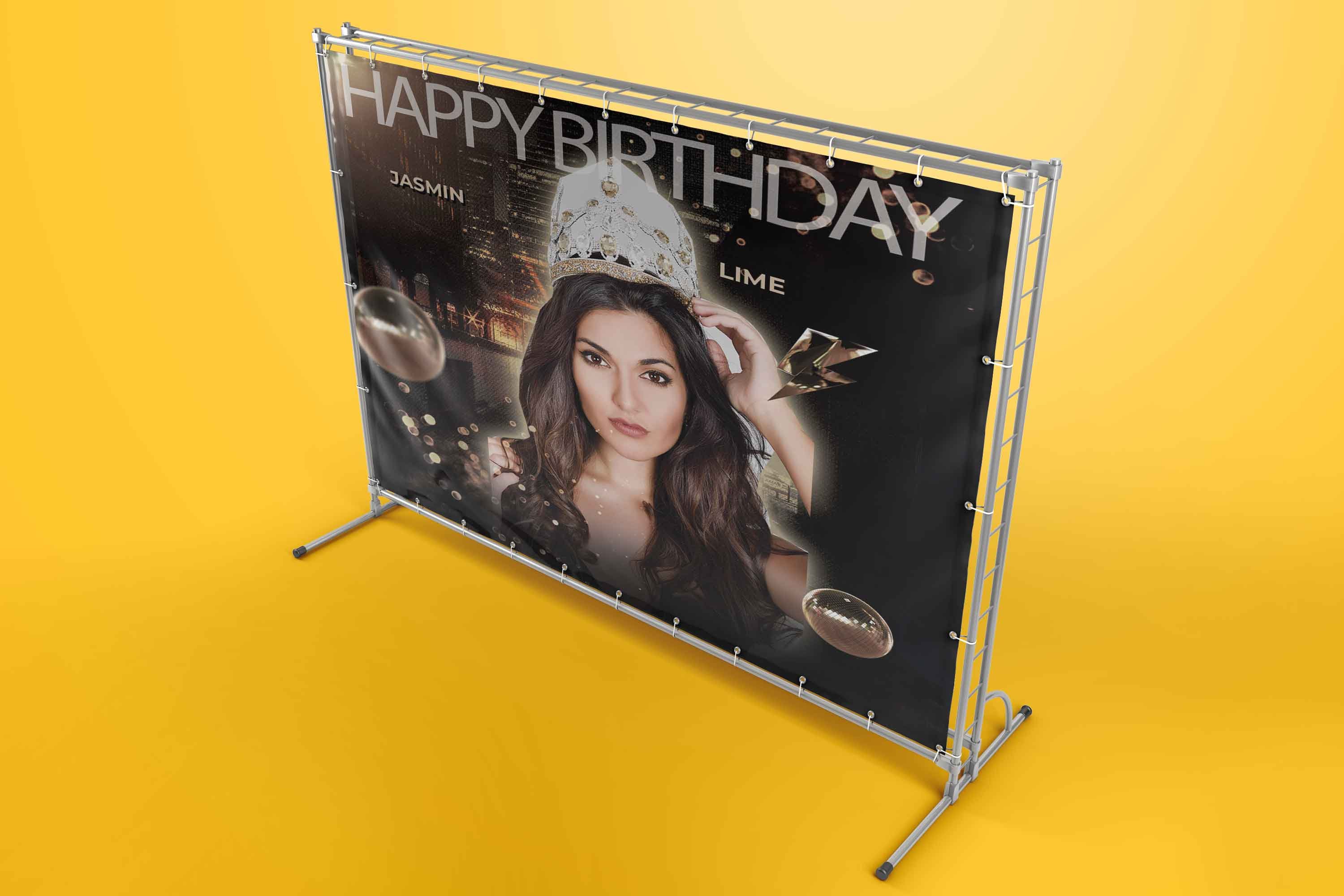 Birthday Backdrop Ramp Custom Photo Birthday Backdrop, Party Sparkle Birthday Party Backdrop ...