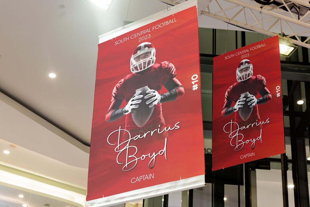 Custom School Sports Team Banners, High School Sports, Football Team