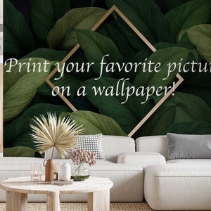 Your Photo on Wallpaper / Custom photo wallpaper / Custom photo wall mural / Custom photo peel and stick wallpaper