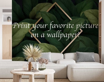 Your Photo on Wallpaper / Custom photo wallpaper / Custom photo wall mural / Custom photo peel and stick wallpaper