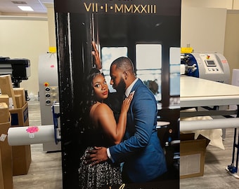 Custom Wedding Retractable Banner Stand INCLUDED with full color print | Adjustable banners| Wedding Banner Stand | Wedding Display