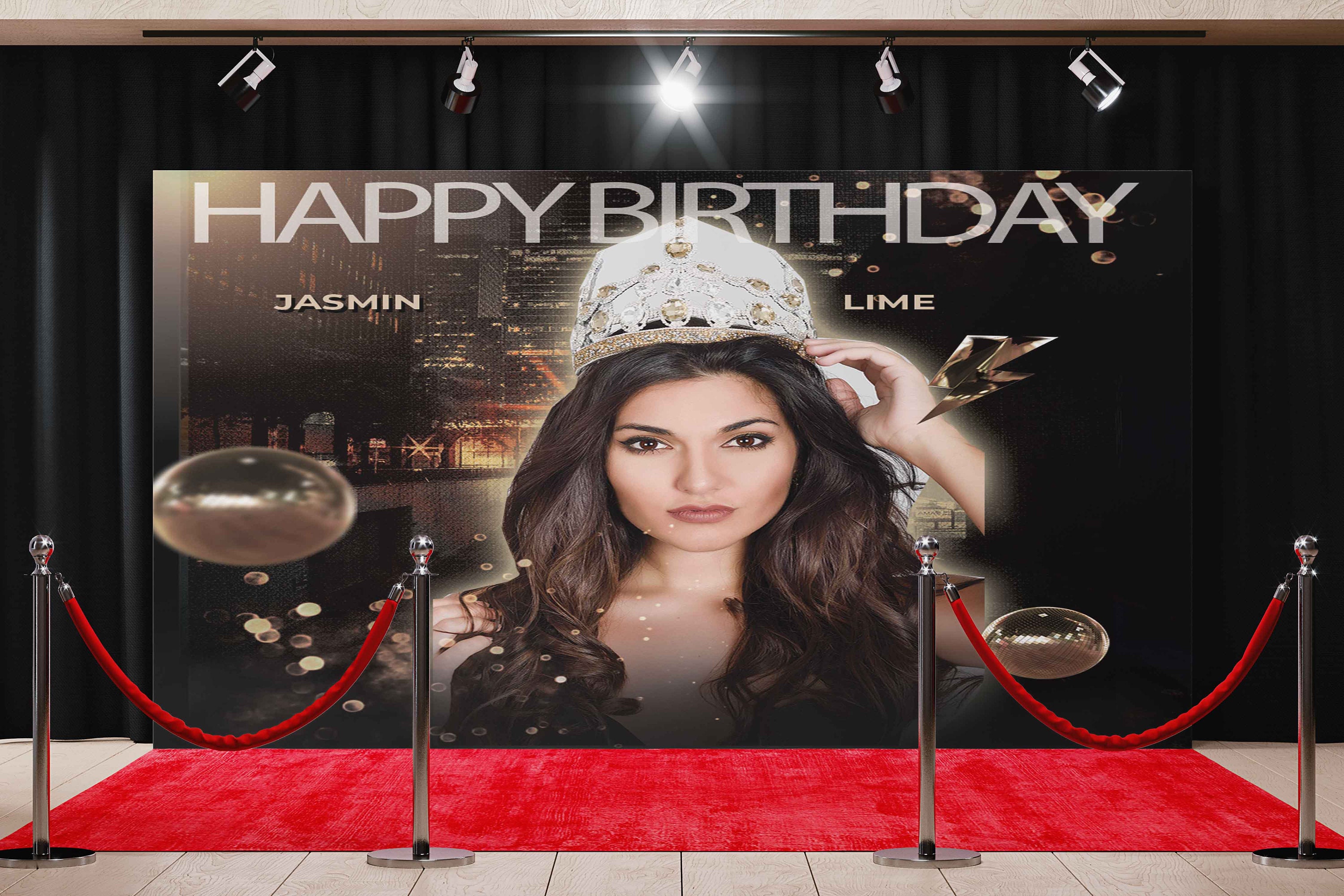 Birthday Backdrop Ramp Custom Photo Birthday Backdrop, Party Sparkle Birthday Party Backdrop ...