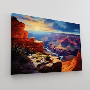 Grand Canyon Wall Art Canvas-Wall Art- Canyon Wall Art-Canvas Wall Art-Wall Hangings -Home Decor-Home Wall Hangings-Grand Canyon Wall Art