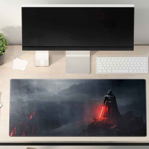 Gaming Mouse Pad - Darth Vader Gaming Desk Mat - Large Desk Pad - Extend Gaming Mouse Pad - Aesthetic Desk Mat -Gift for Gamers -Desk Pad