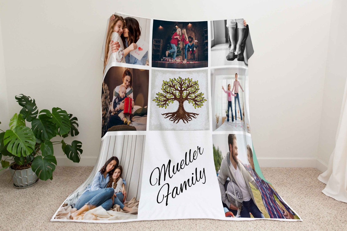 Create Your Own Collage Photo Blanket. Use as Many Photos You Etsy