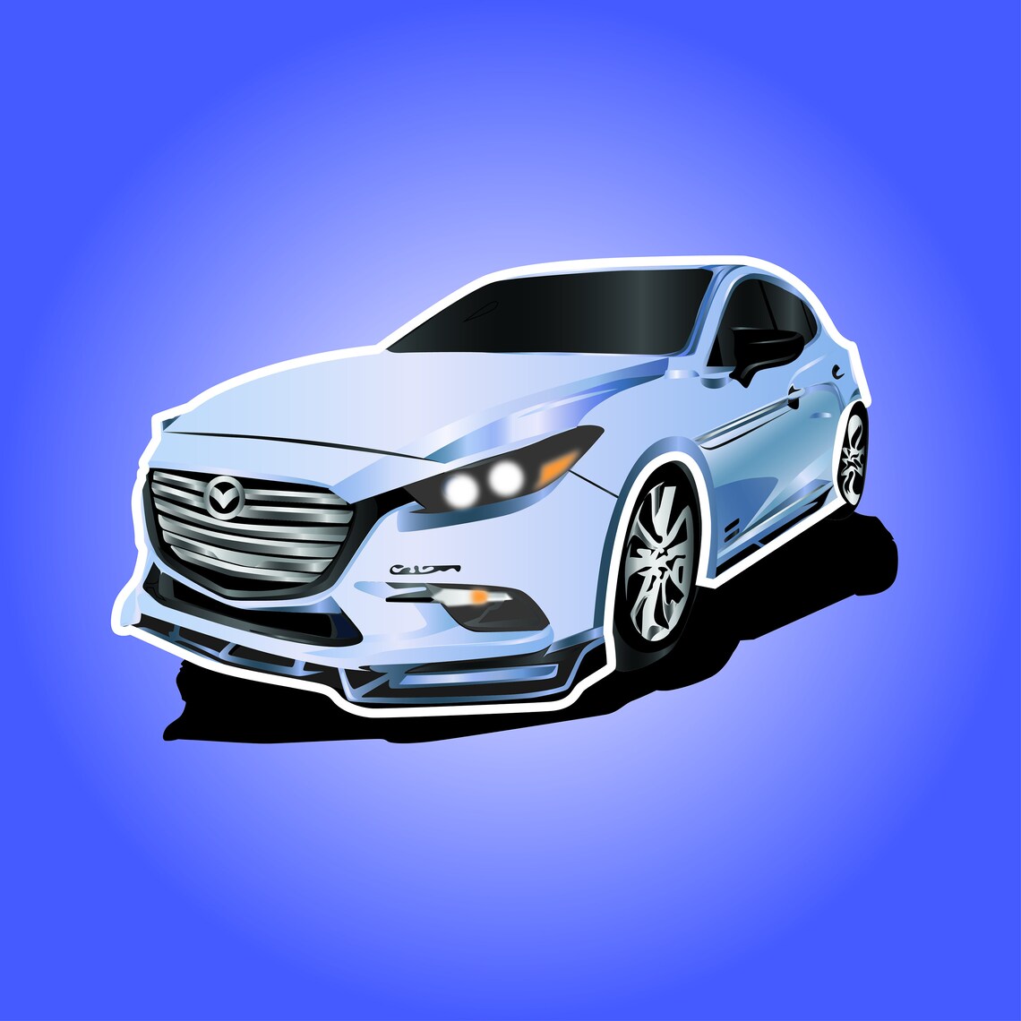 Custom Car Cartoon Sticker Transform Your Car Into a Cartoon Etsy