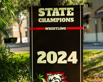 Pancarta deportiva personalizada, deportes de secundaria, deportes universitarios, pancarta de vinilo, pancarta de fútbol, impresión, pancartas personalizadas de equipos e individuales