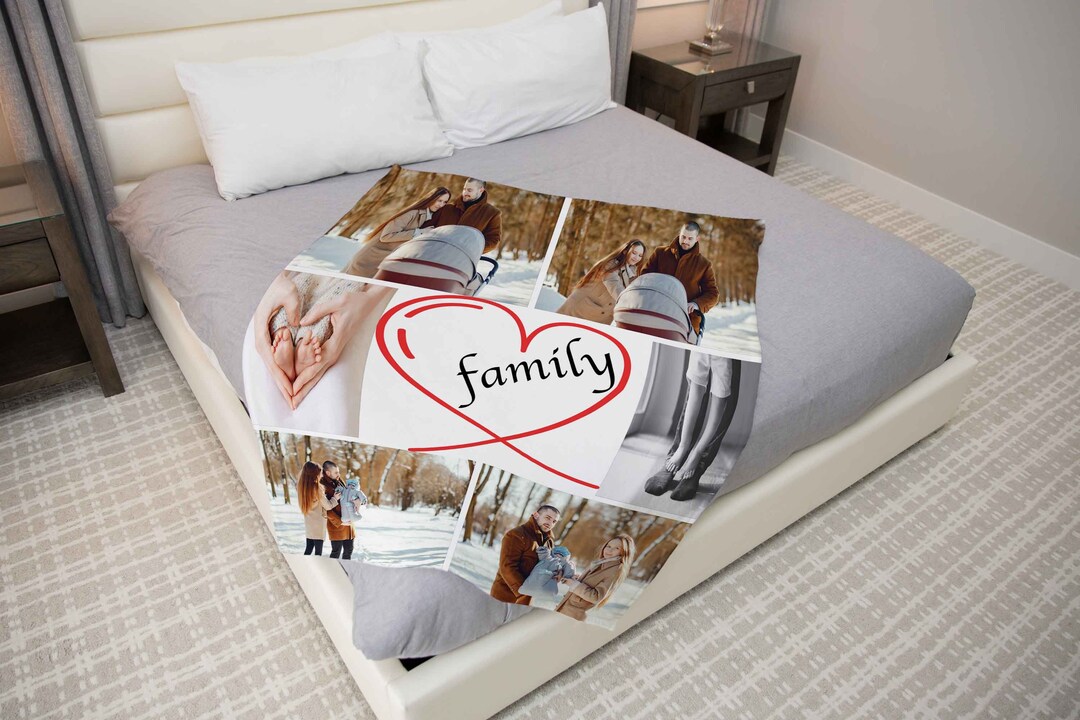 Create Your Own Collage Photo Blanket. Use as Many Photos You Etsy