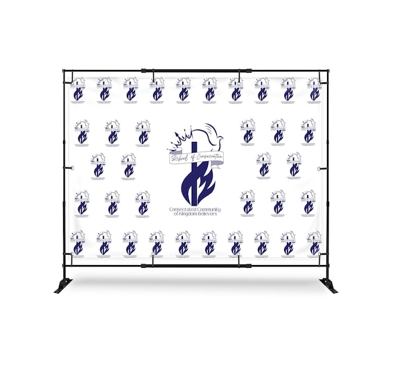Step and Repeat Vinyl Banner WITH STAND,  Any design We Print, Personalized, Advertising, Event Banner, Business Banner, Business Backdrop