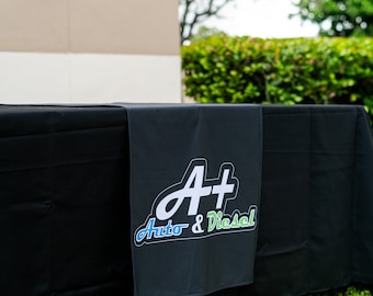 Custom Table Runner with Business Logo Personalized, Customized Text Photo for Tradeshow Events, Party,Wedding,Christmas Decor,Business Sign