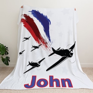 airforce blanket- Soldier blanket - Veteran Blanket, Military Throws, Gift for Veteran, Veteran Gifts - Custom Name Blanket