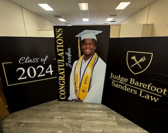 Graduation Event Photo Board print, Large Life Size Print, Wedding Print, Baby Shower Print, Graduation Signs, Free Standing Life Size Board