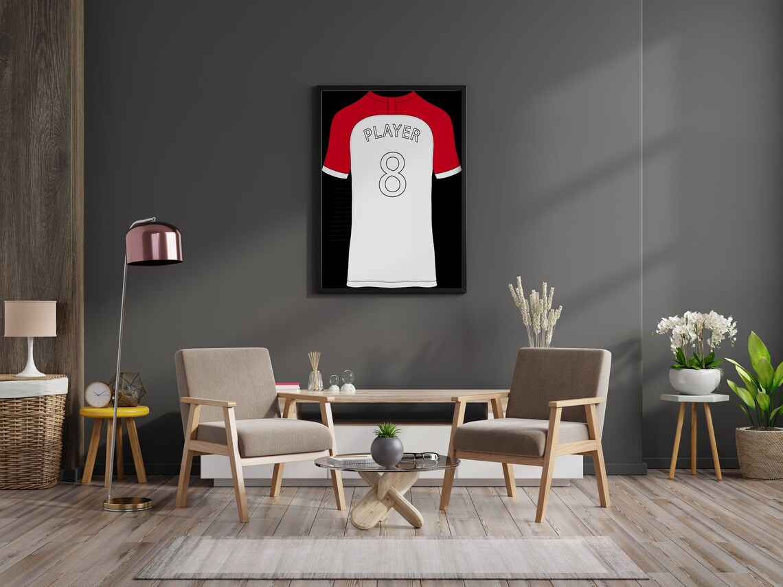 Customizable Football Jersey Posters Unframed Sports Etsy