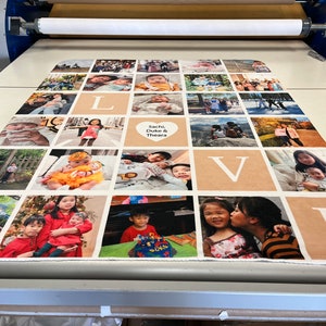 Collage Photo Blanket Etsy