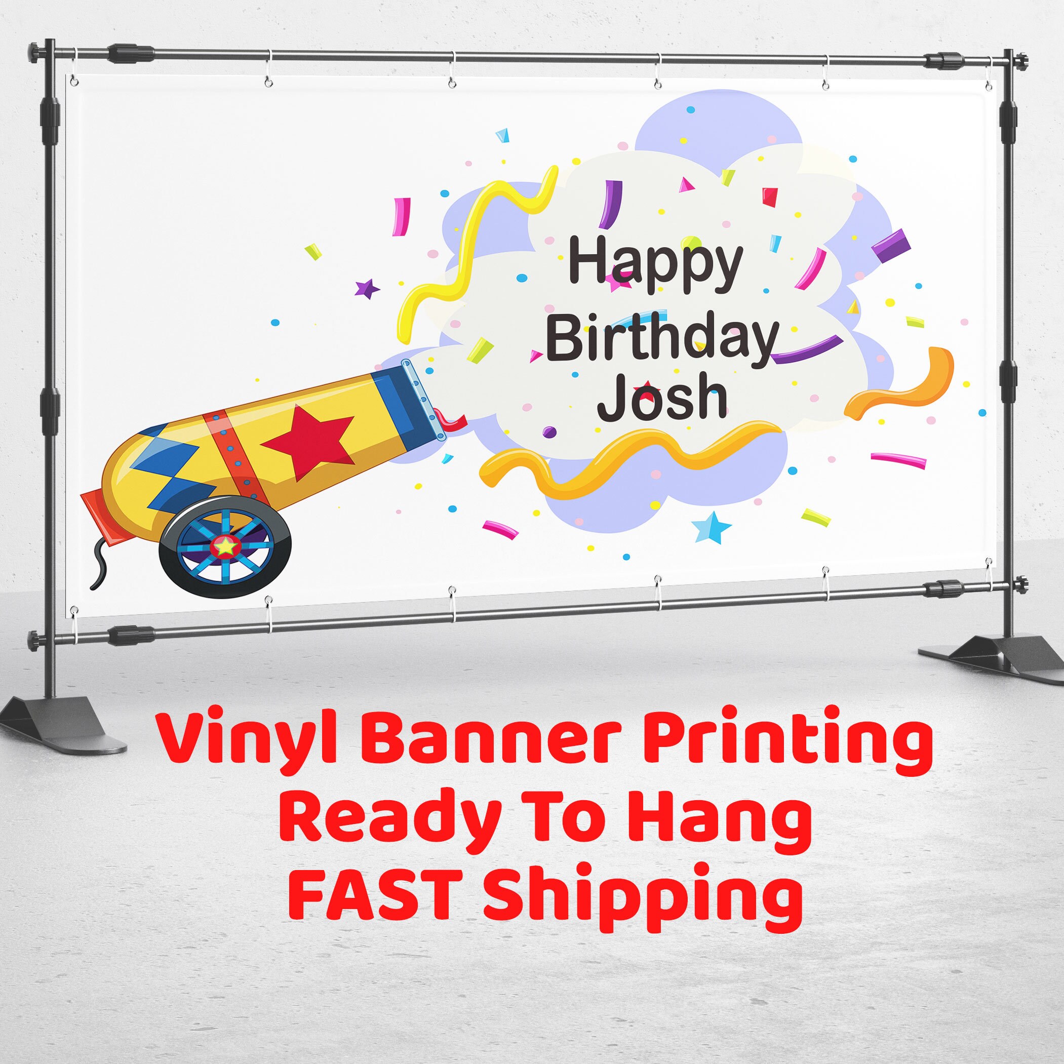 Custom Birthday Banner CUSTOMIZABLE Indoor Outdoor Etsy