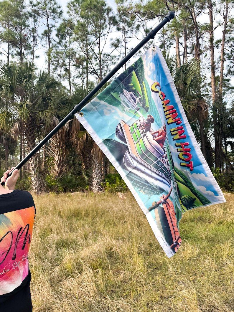 Banderas personalizadas, banderas para barcos, banderas personalizadas, banderas para fiestas, banderas de una cara, banderas personalizadas de dos caras, banderas para festivales, banderas para bodas, banderas escolares imagen 3