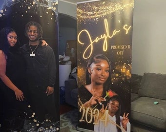 Custom Wedding Retractable Banner Stand INCLUDED with full color print | Adjustable banners| Wedding Banner Stand | Wedding Display