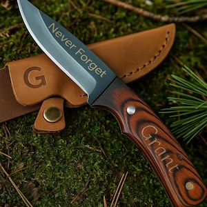 Engraved Knife – Groomsmen, Boyfriend, Dad Gift – Christmas, Anniversary, Father’s Day Personalized Gift for Him