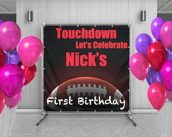 Football Birthday Banner, Football Party Decor, Football Birthday Decoration, Football Backdrop, Boy Birthday Football Banner