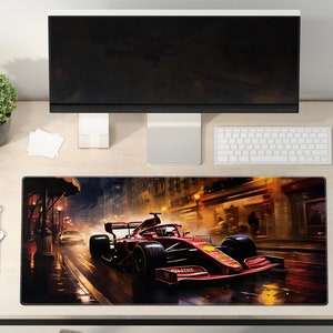 Gaming Mouse Pad - Formula Car  Gaming Desk Mat - Large Desk Pad - Extend Gaming Mouse Pad - Aesthetic Desk Mat -Gift for Gamers