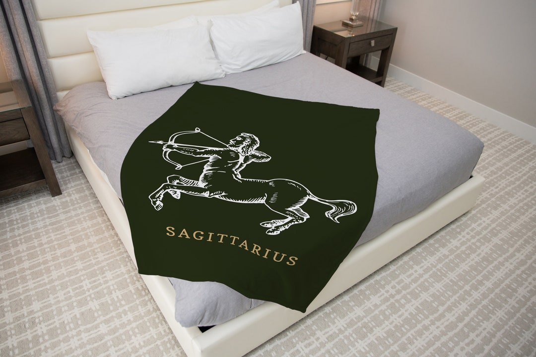 Zodiac Sign Sagittarius Blanket Zodiac Sign Blanket Gifts Etsy