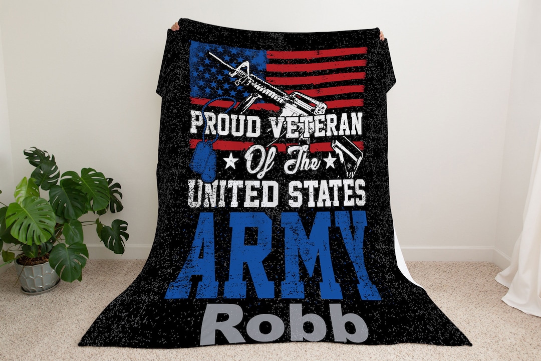 Army Blanket Soldier Blanket Veteran Blanket Military Etsy