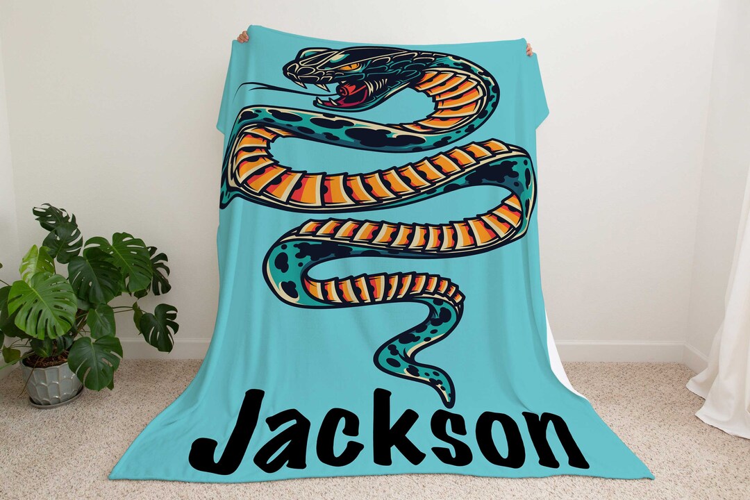 Snake Blanket / Snake Throw Blanket / Snake Adult Blanket / Etsy