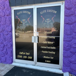 Custom Perforated Window Vinyl – Storefront Graphics | One-Way Vision Window Decals | Business Window Advertising