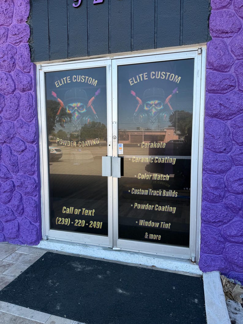 Custom Perforated Window Vinyl – Storefront Graphics | One-way Vision ...