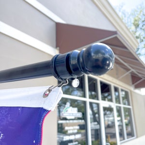Stainless Steel Flag pole for 5x3 ft, 1inch Pole, Adjustable Swivel Loop, 3 Finishing Color, Great way to Display Our Custom Flag