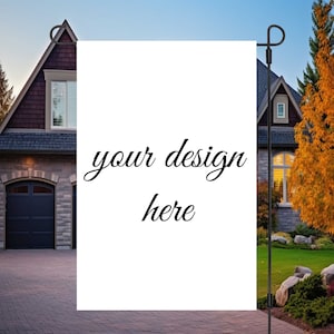 Bandera de jardín personalizada, bandera de jardín personalizada, regalo de jardín, decoración de exteriores, publicidad, pancarta para eventos, doble cara: agregue su foto o texto